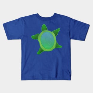 Green Space Turtle Kids T-Shirt